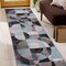 World Rug Gallery Modern Geometric Circles Design Non Shedding Soft Area Rug 2' x 7' Blue 397BLUE2x7 - alternate 9